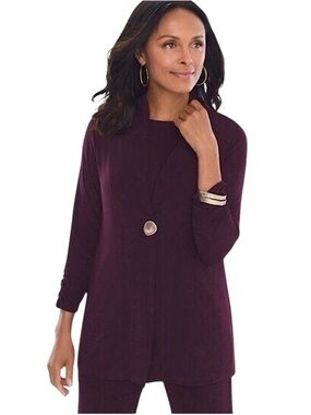 CHICO’S Travelers Classic Button Jacket